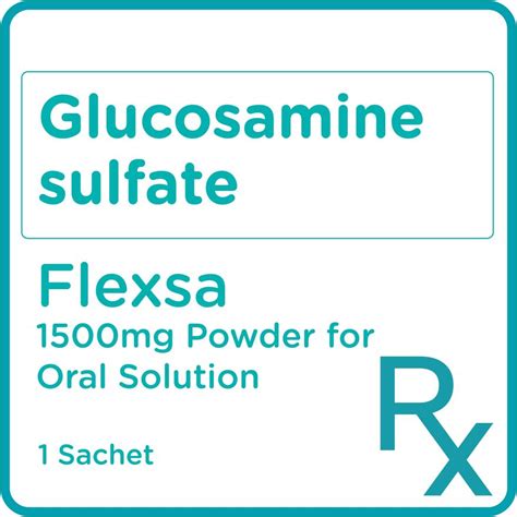 FLEXSA 1500 Glucosamine Sulfate 1.5g Powder for Oral Solution .